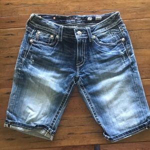 Womens Miss Me Bermuda Shorts